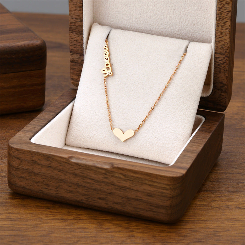 Wholesale Light Luxury Titanium Steel Necklace ACC-NE-Quanx007