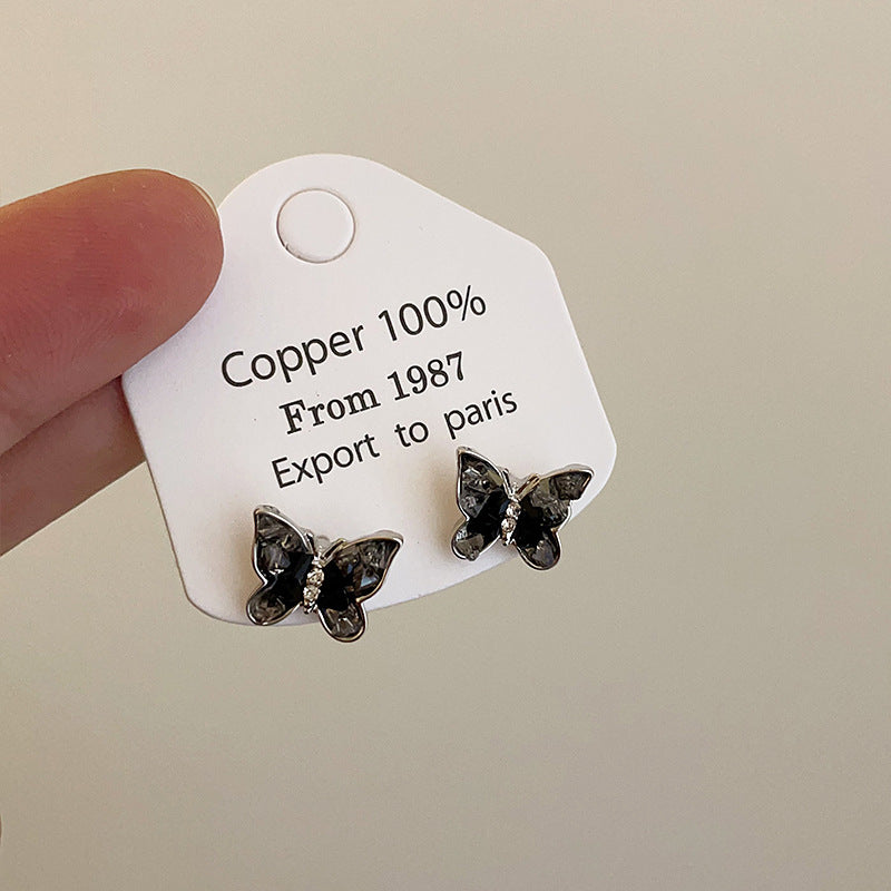 Wholesale gradient butterfly earrings