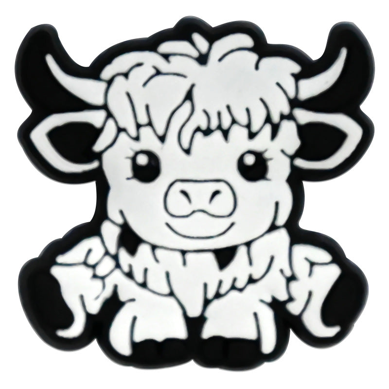 Wholesale Random 100pcs Scottish High Low Cow Shoes Accessories Shoes Charms ACC-SC-RYY048