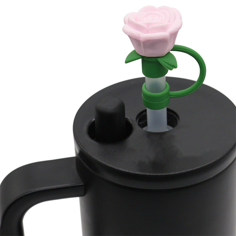 Wholesale Silicone Straw Cap 10Mm Decorative For Cup Trendy DIY Accessory Straw Tube Cap