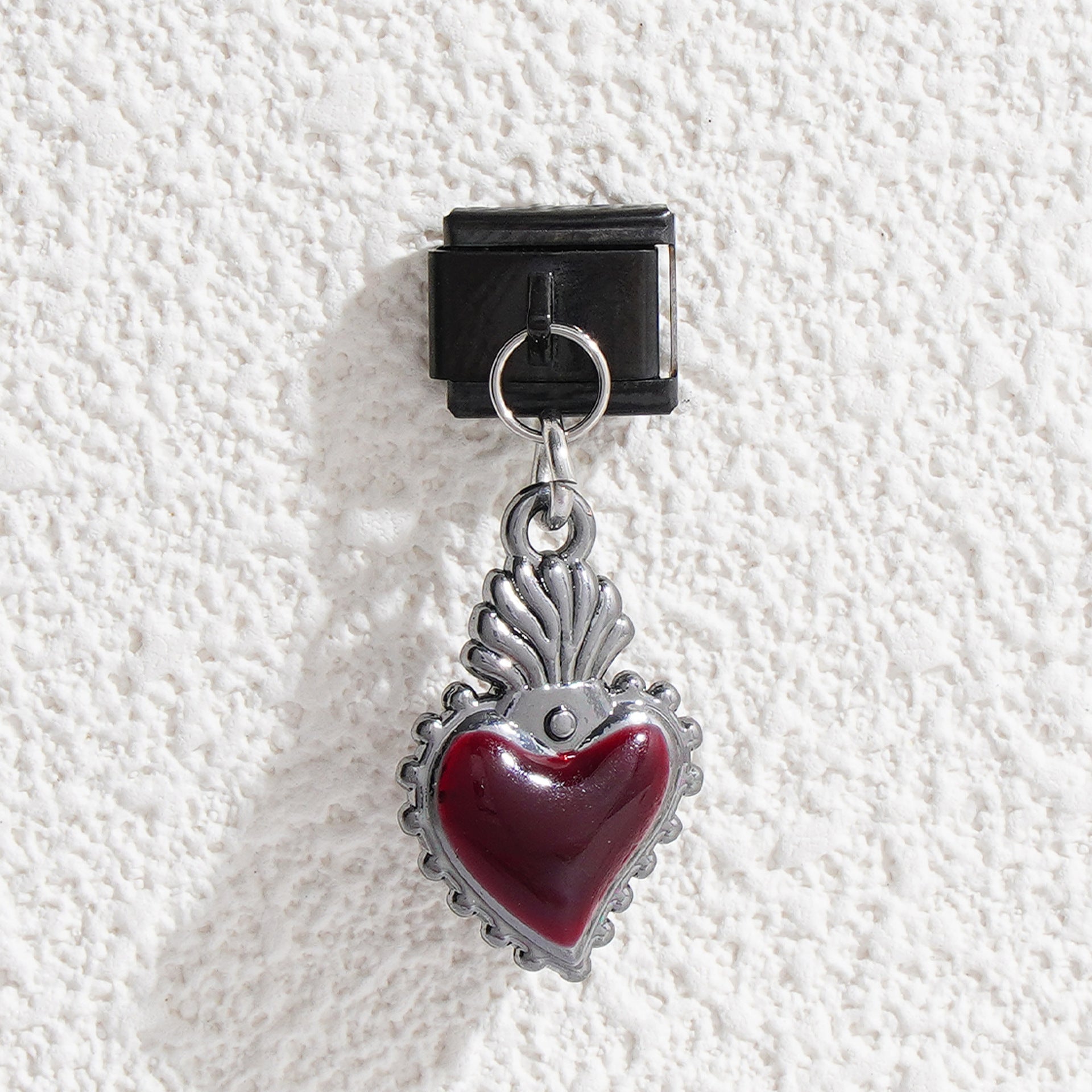 Wholesale Italian Charm Bracelet 9mm DIY Splicing Butterfly Pendant Black Silk Series Stainless Steel Composable Bracele