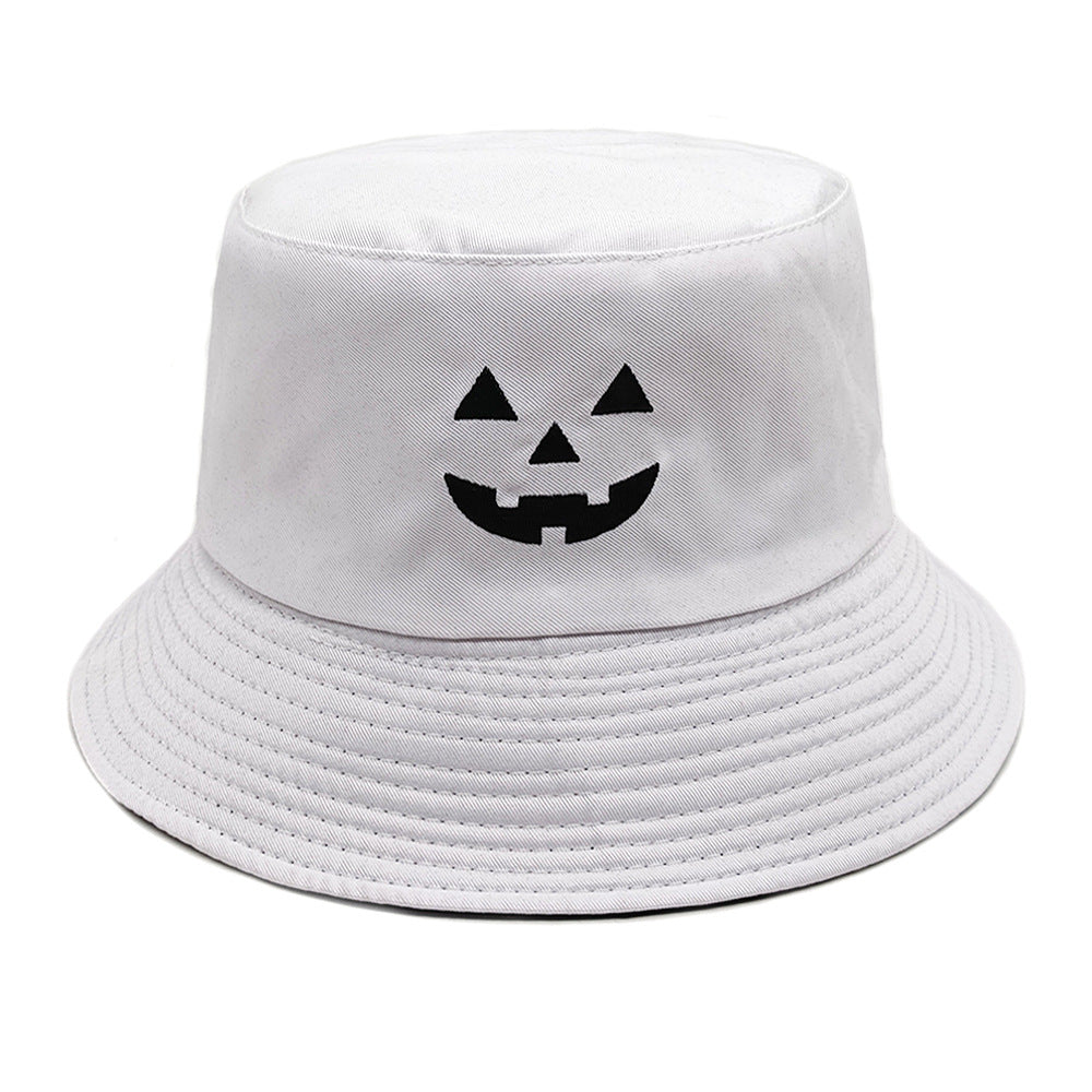 Wholesale   Embroidered Pumpkin Fisherman Hat Bucket Hat