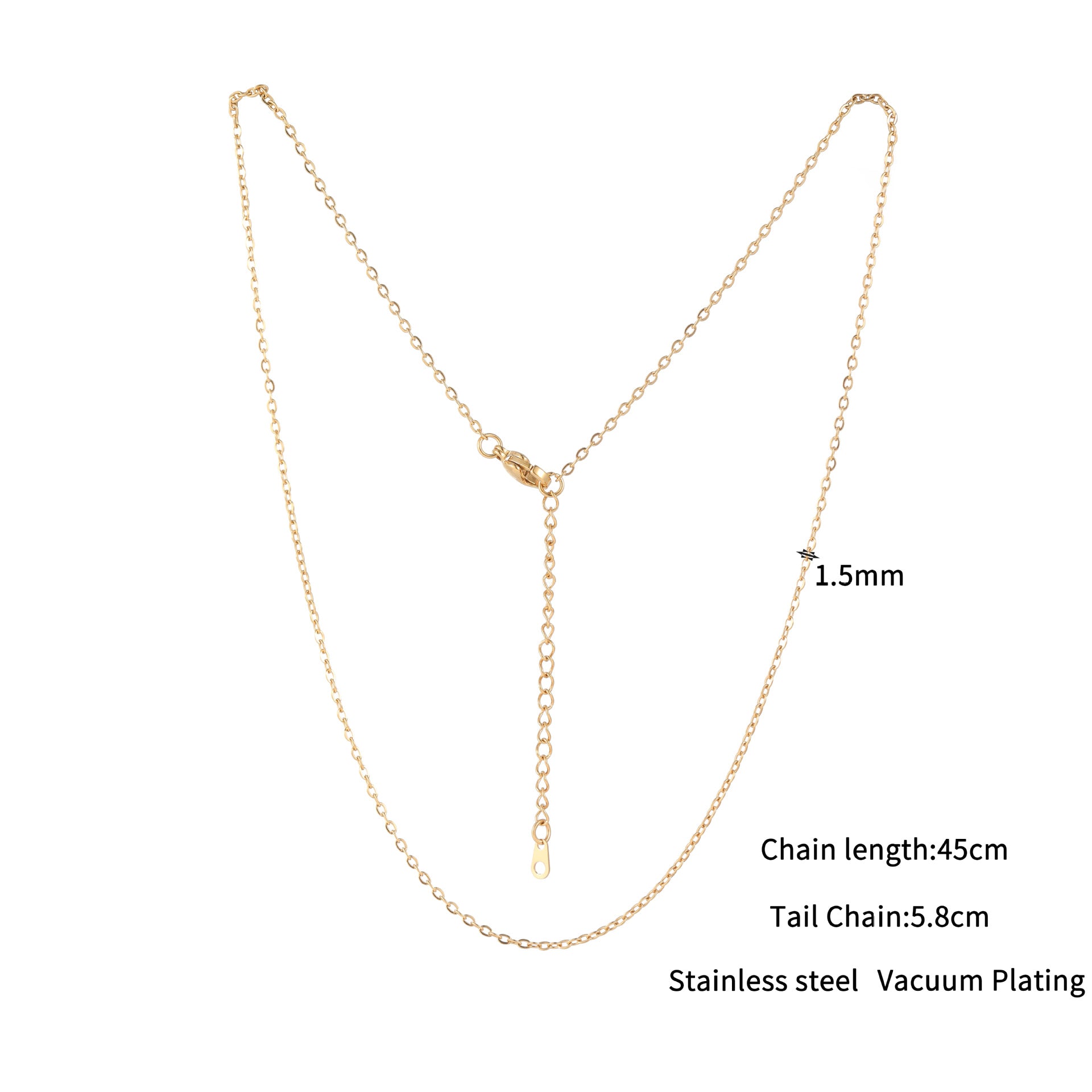 Wholesale Stainless Steel Electroplated Clavicle Chain,  Stylish Light Luxury Necklace for Everyday Wear
