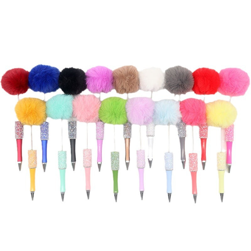 Wholesale Beadable Pens Sugar Gypsophila Hair Ball DIY Beaded Pen ACC-PN-CY004