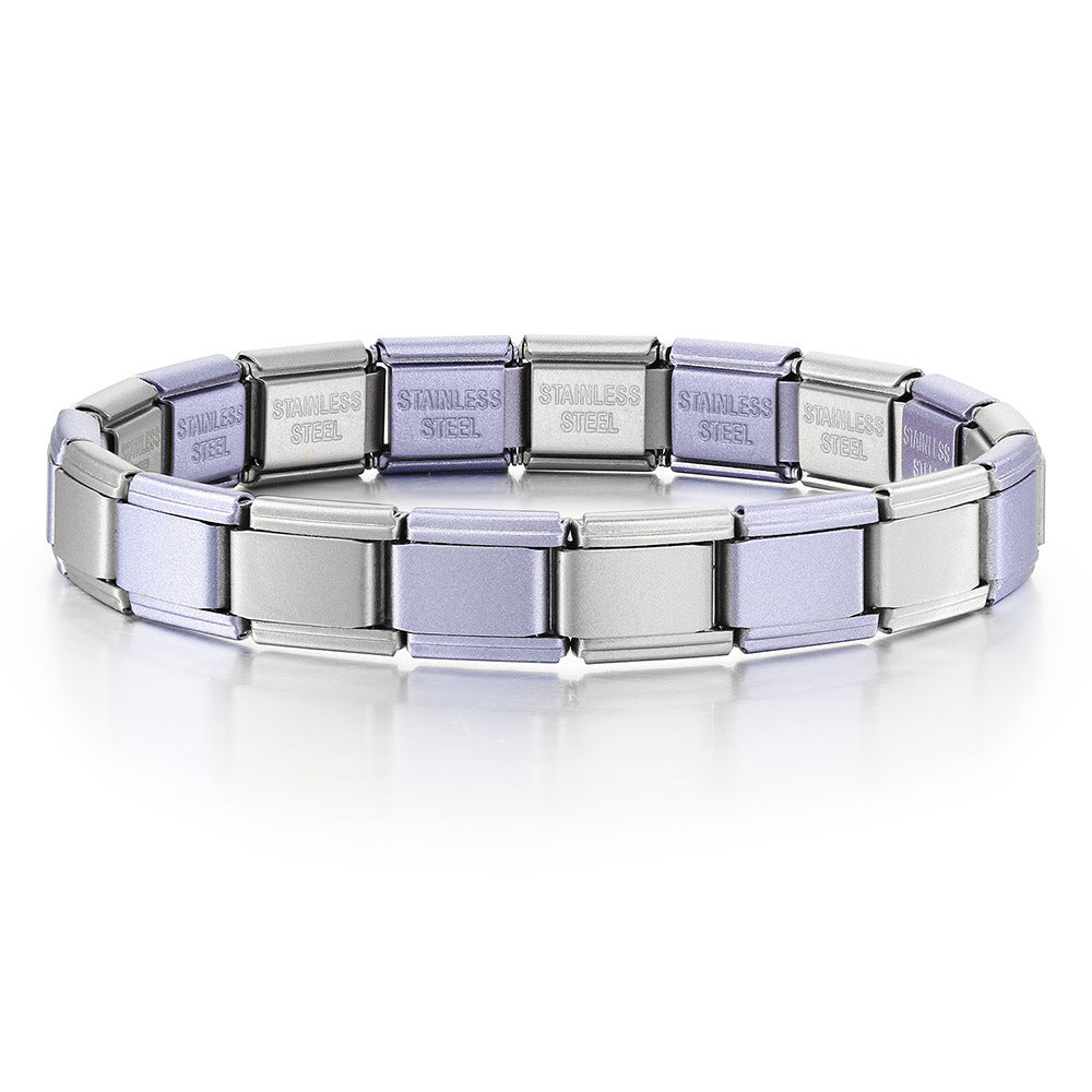 Wholesale Stainless Steel Electroplated Italian Modular Bracelet Chain DIY Fashion Accessory