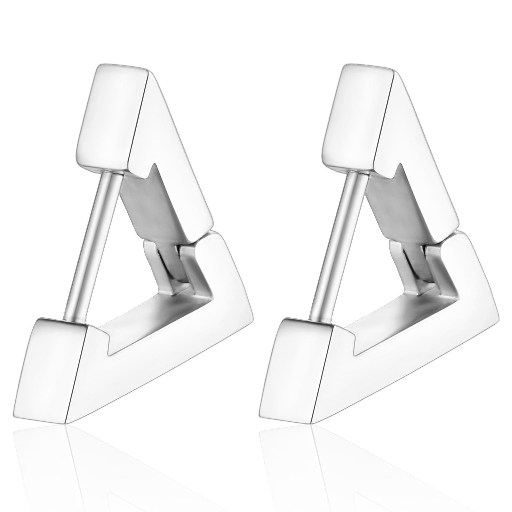 Wholesale Chic Geometric Earrings,  Hand-Polished Stainless Steel with Gold Electroplated Finish,  Jewelry Accessory for Women