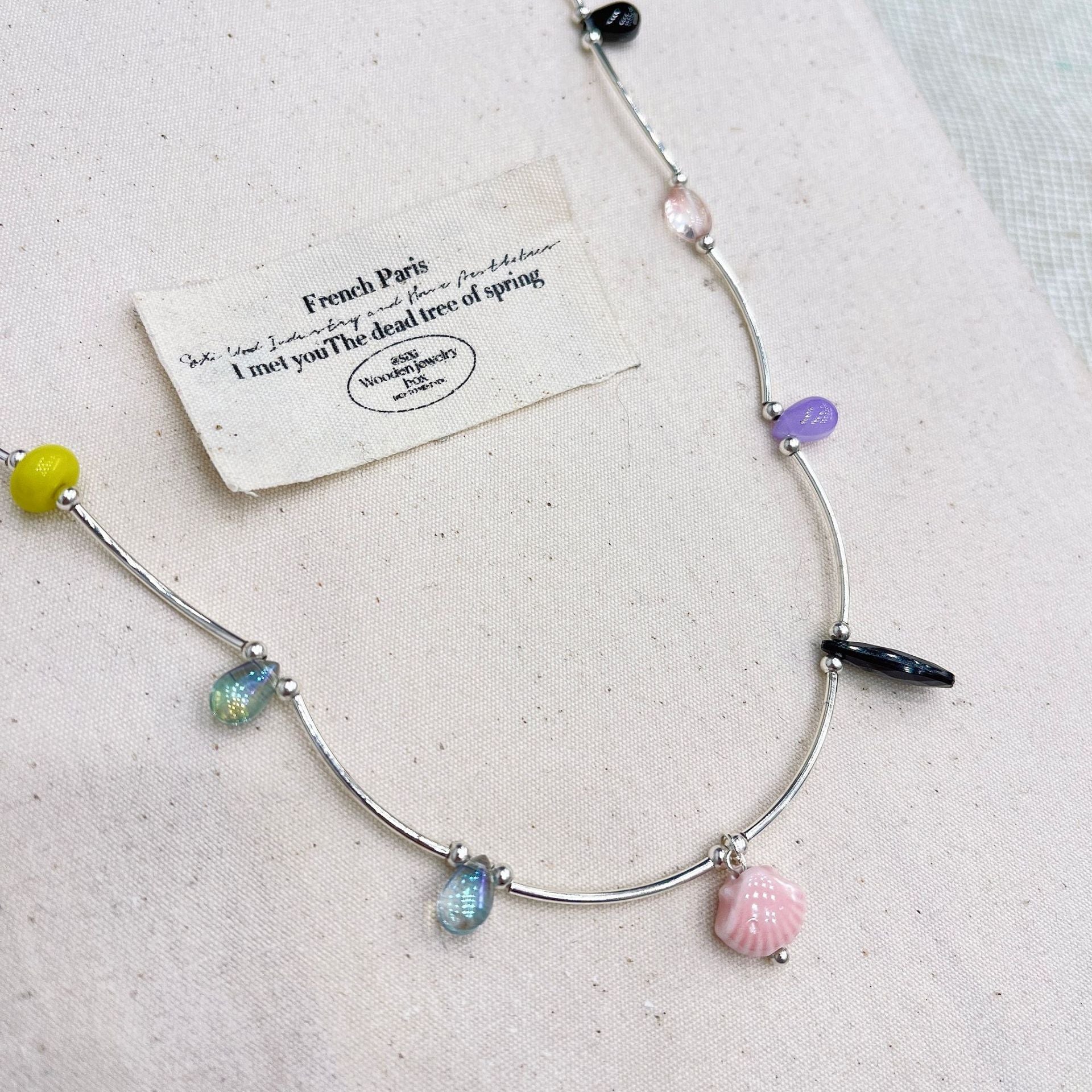 Wholesale Starfish Shell Mushroom Pendant Necklace