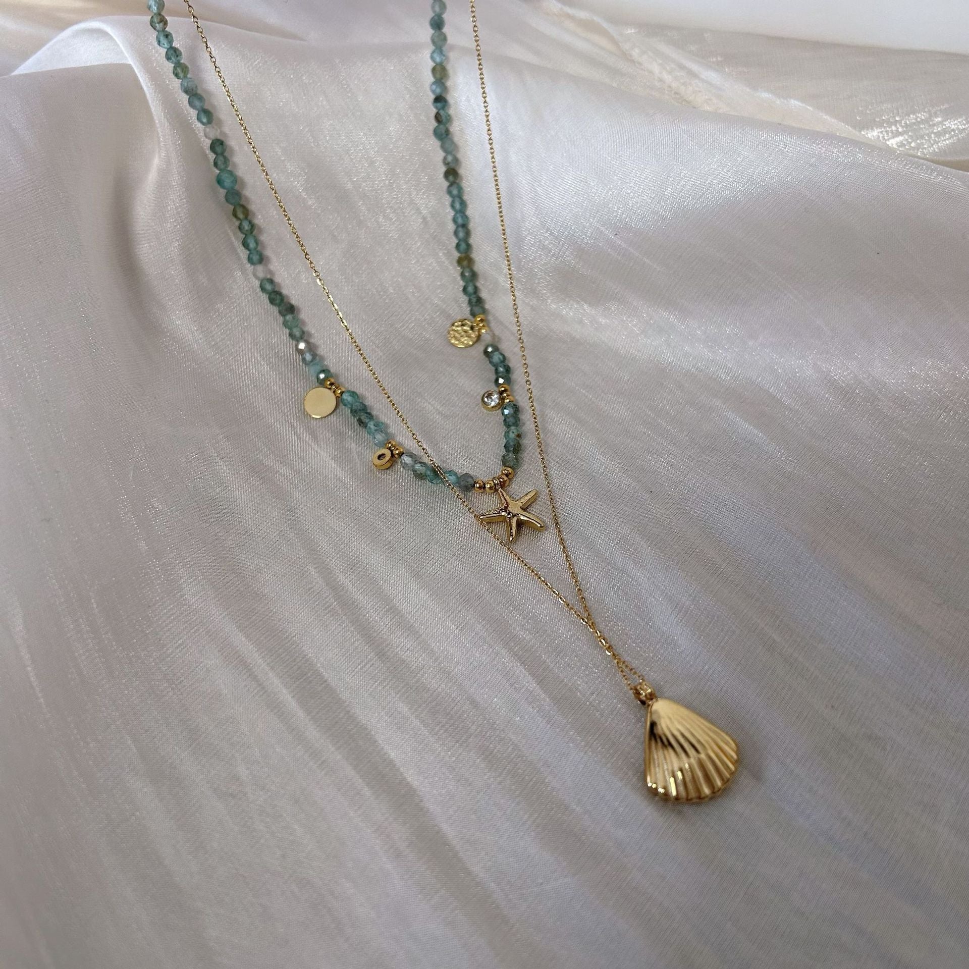 Wholesale marine elements series accessories  light luxury cold wind stainless steel necklace accessories