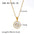 Wholesale stainless steel 18K gold plated twelve zodiac necklace