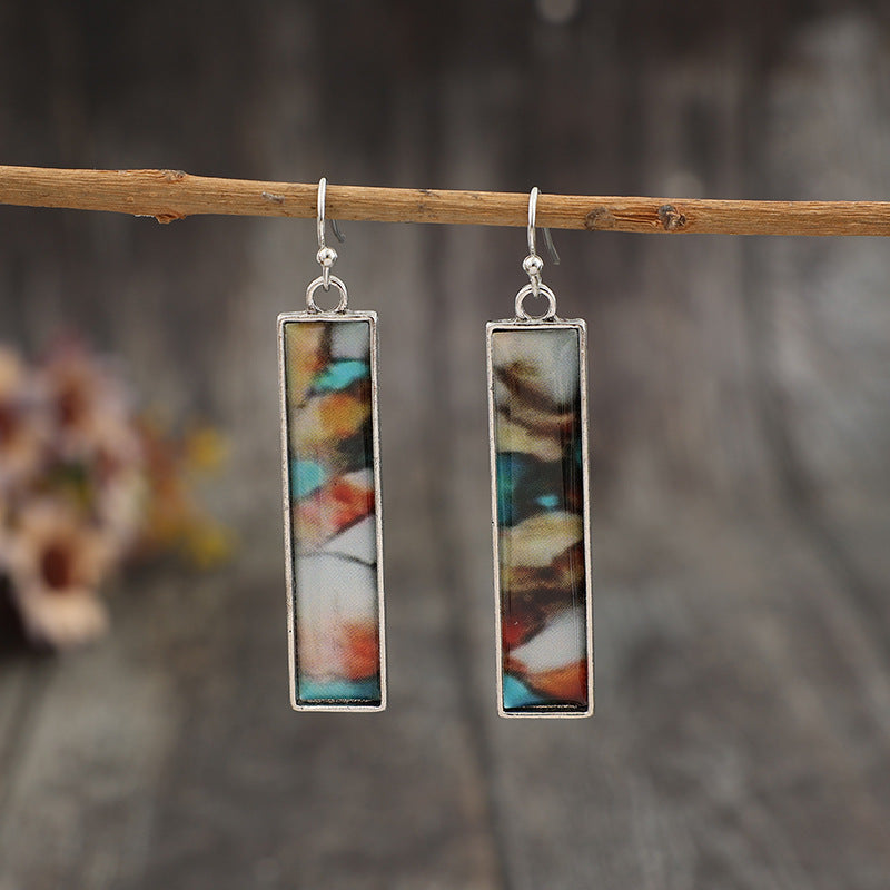 Wholesale Colorful Retro Bohemian Alloy Earrings Party Wear Jewelry Accessory