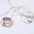 Wholesale  round personalized hollow round geometric color pendant  clavicle chain
