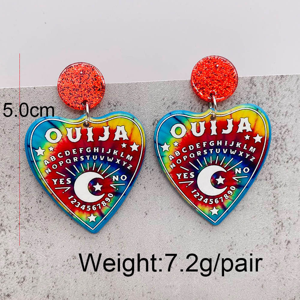 Wholesale Love Halloween Acrylic Earrings