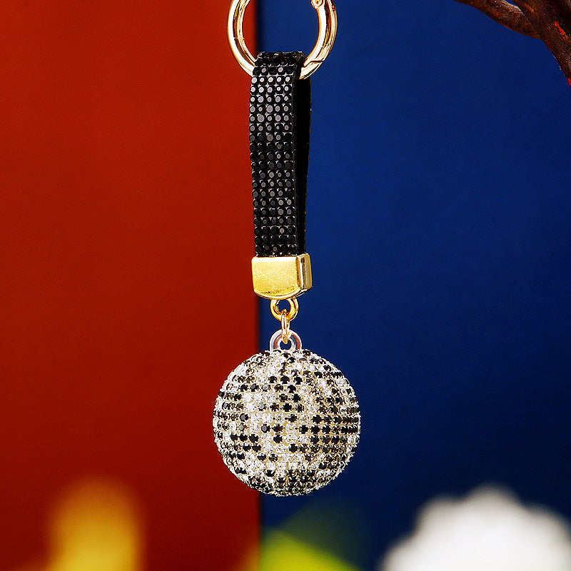 Wholesale Creative Diamond Mixed Color Ball Alloy Keychain ACC-KC-RuiYuan009