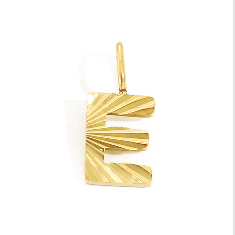 Wholesale 26 English letters stainless steel pendant