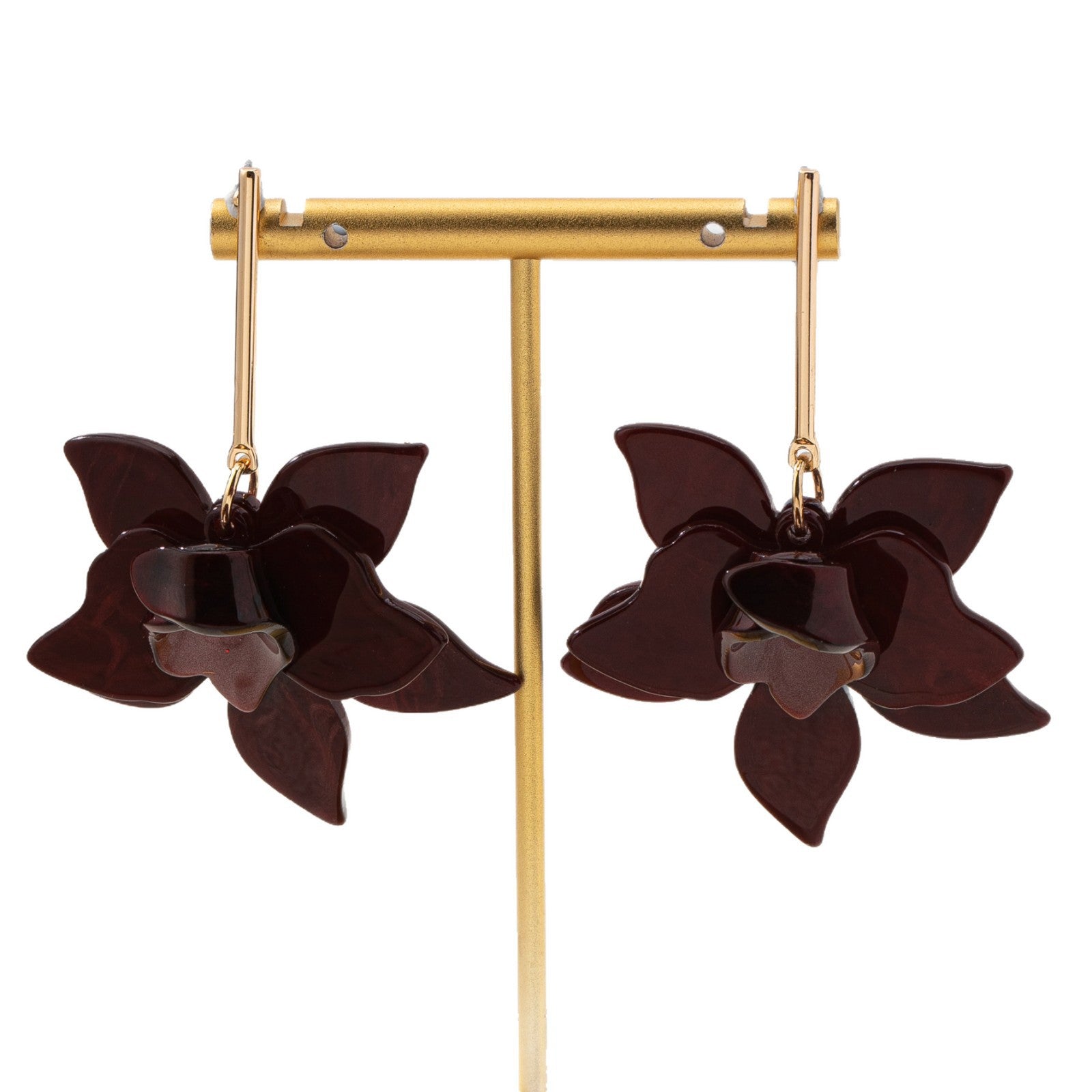 Wholesale Chic Acrylic Flower Earrings For Women Party Fashion Accessory