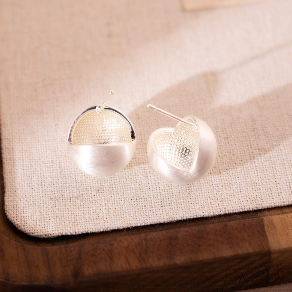 Wholesale Real Gold Electroplated Drawing Geometric Earrings