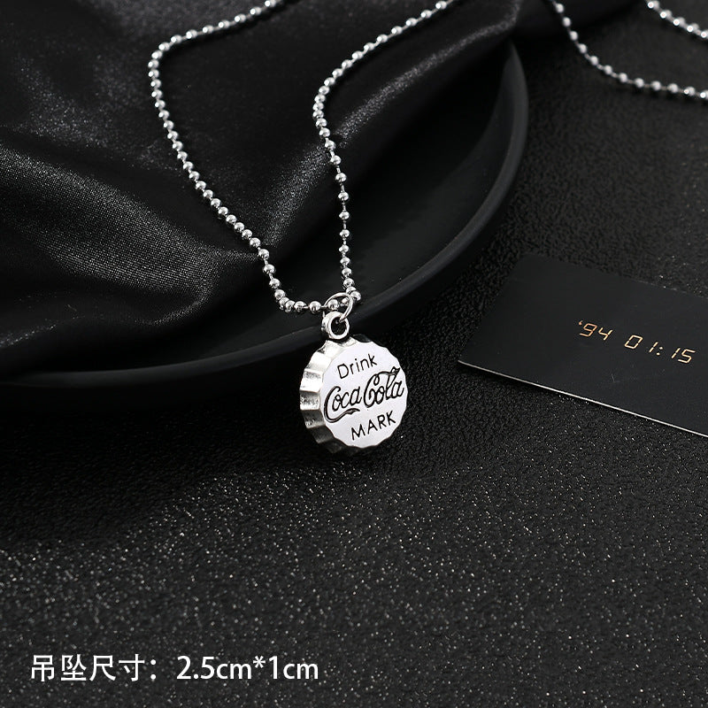 Wholesale Titanium Steel Long Necklace Men's Sweater Chain ACC-NE-Meihun009