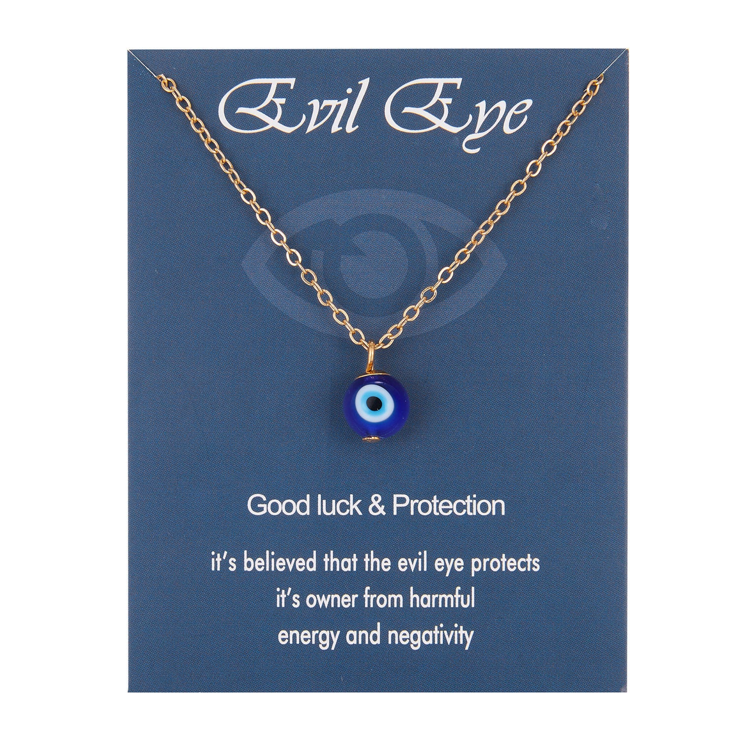Wholesale Turkish Devil's Eye pendant card necklace