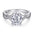 Wholesale 925 sterling silver ring  2 Karat zircon diamond ring