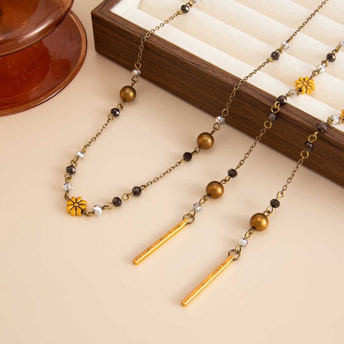 Wholesale Crystal Long Chain Necklace