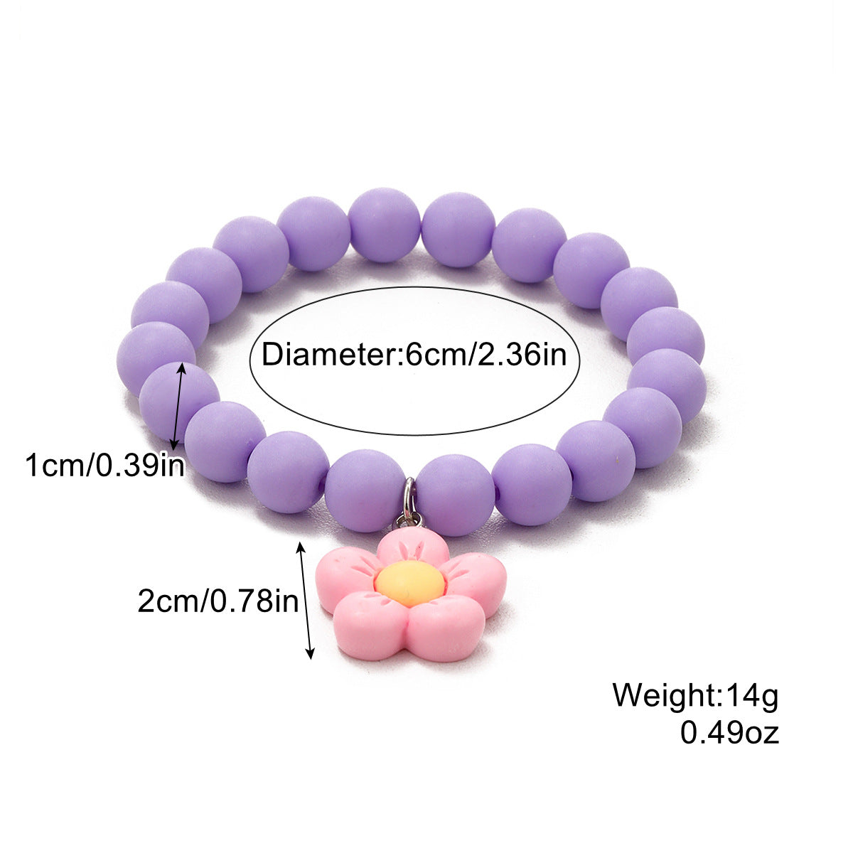 Wholesale Cartoon Dopamine Style Malone Stacked Hand Beaded Bracelet suit
