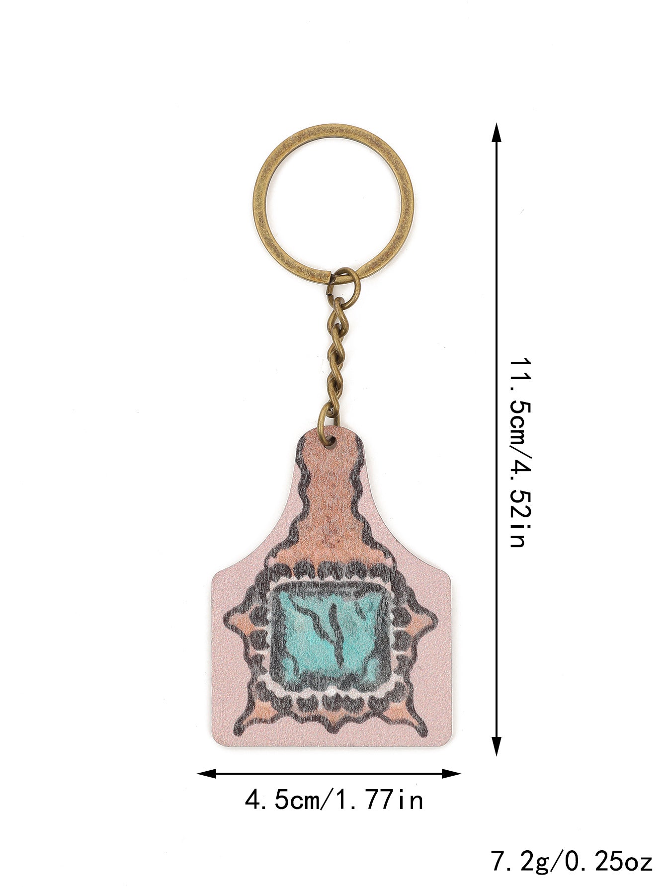 Wholesale Zinc Alloy Cactus Horse Head Keychain Western Farm Style Car Key Accessory for Boutique Resale