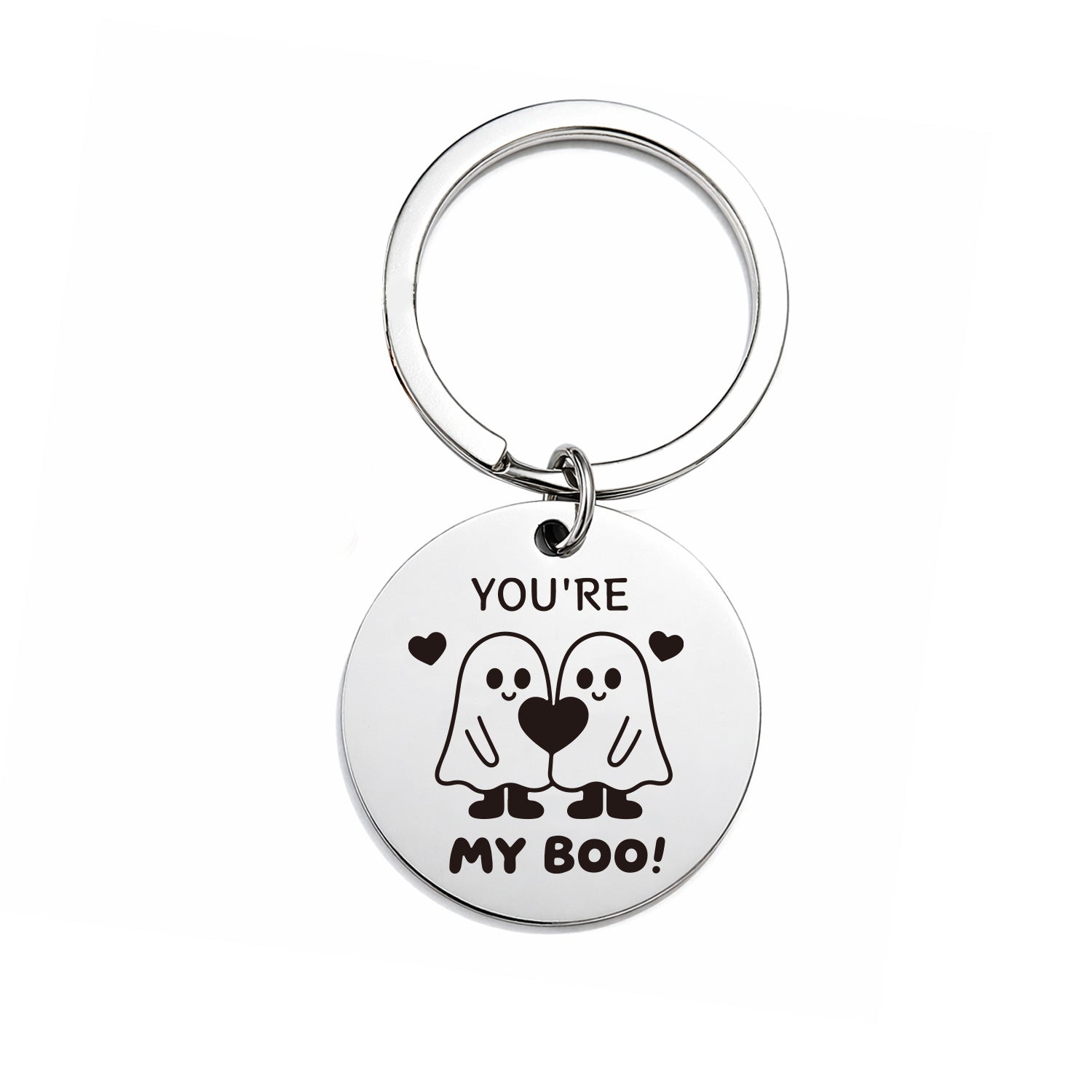 Wholesale Stainless Steel Keychain with Laser Engraving and UV Printing,  Customizable Car Key Accessory for