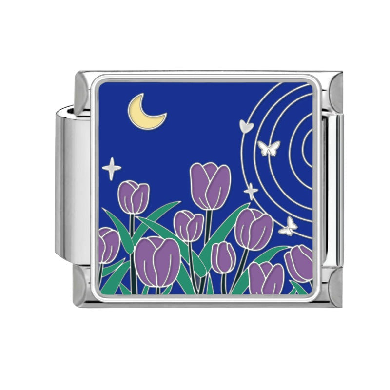 Wholesale Italian Charm Bracelet 9mm DIY Splicing Cute Creative Pendant Stainless Steel Composable Bracelet