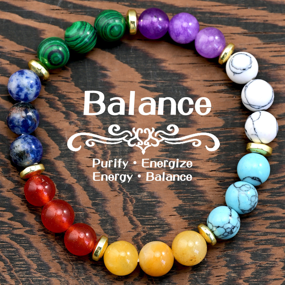 Wholesale Vintage Blue Stone Round Beaded Bracelet,  Women' s Elastic Stretch,  Fashion Accessory Gift for Resale