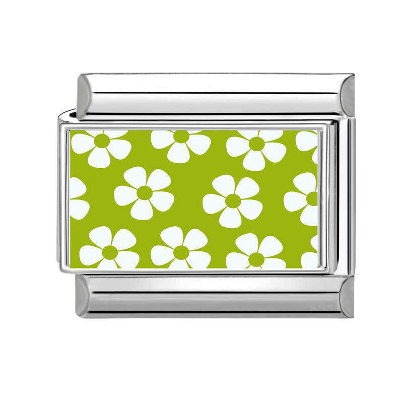 Wholesale 9mm Italian Charm Starter Bracelets DIY Flower Series Stainless Steel Composable Bracelet