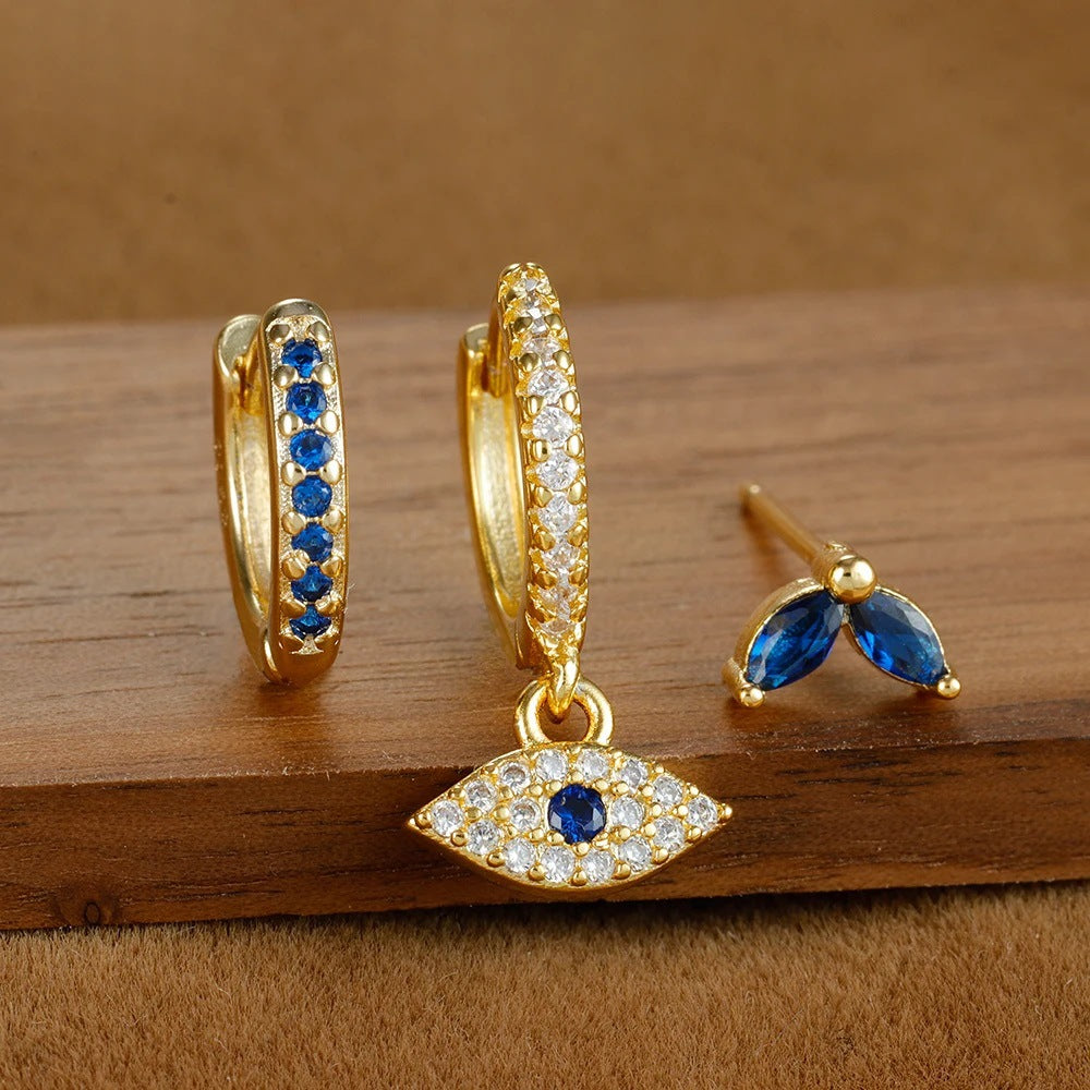 Wholesale Evil Eye Earring Set