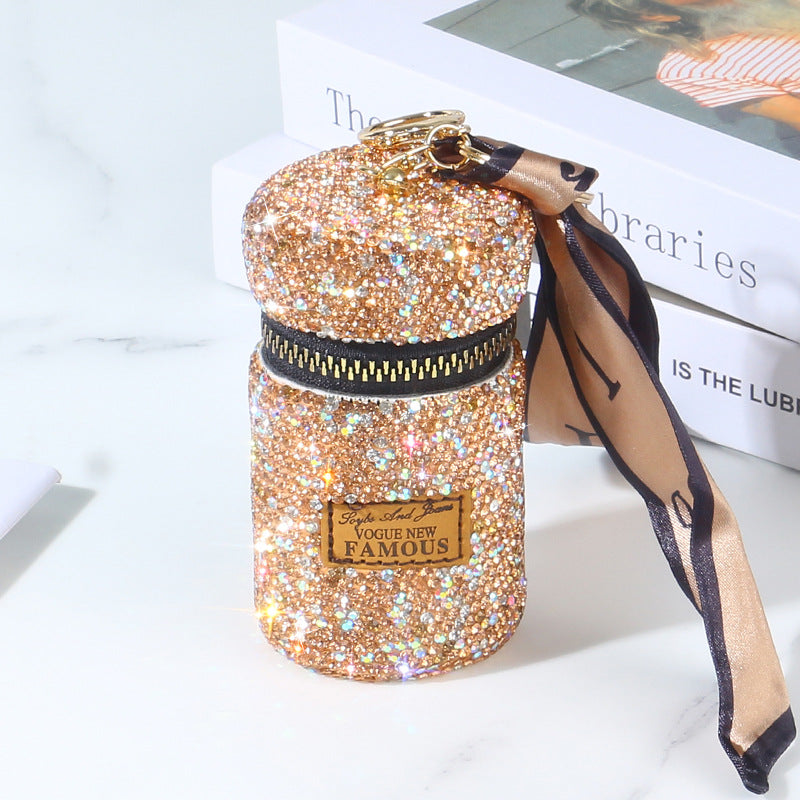 Wholesale Love Heart Diamond Coin Purse Keychains ACC-KC-RuiJie001