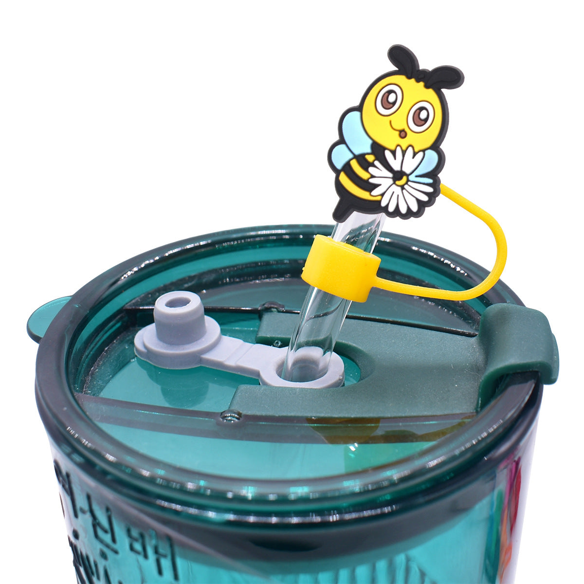 Wholesale Random 100pcs Straw Tube Cap Cartoon Bee Series Straw Cover ACC-SCR-RYY058