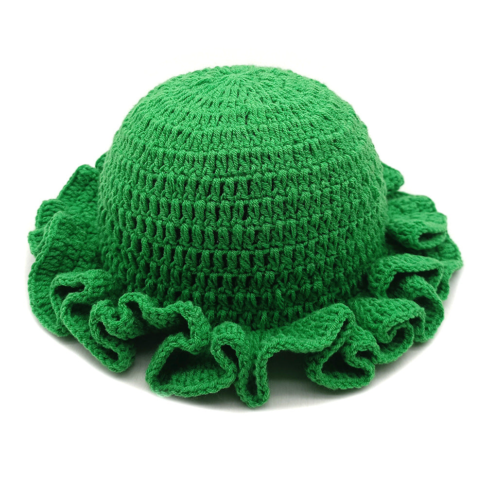 Wholesale  ruffled hat hat hat fashion personality  wool hat