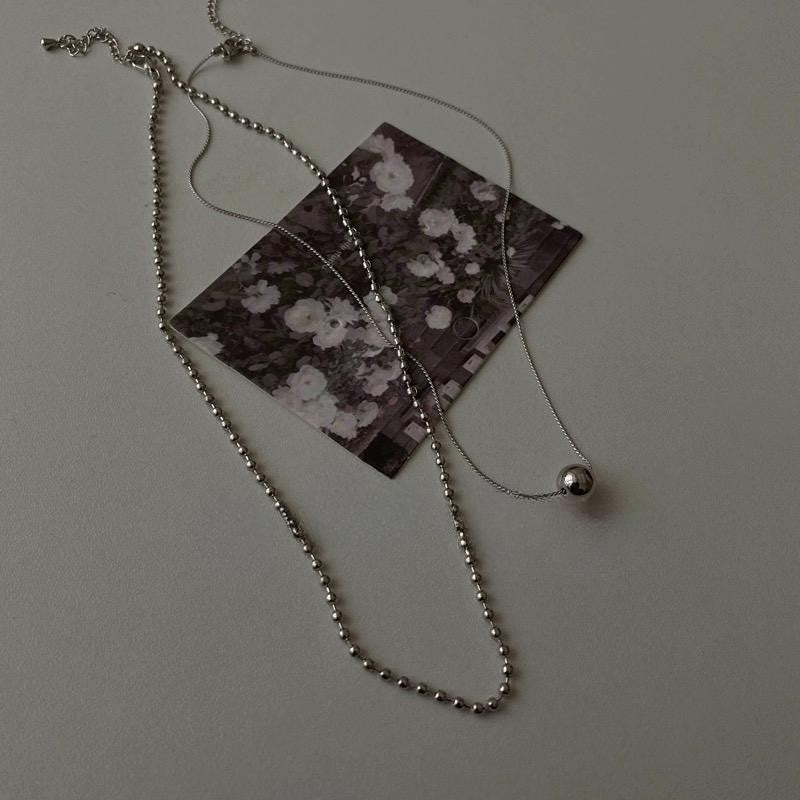 Wholesale  double-layer stacked necklace female clavicle chain