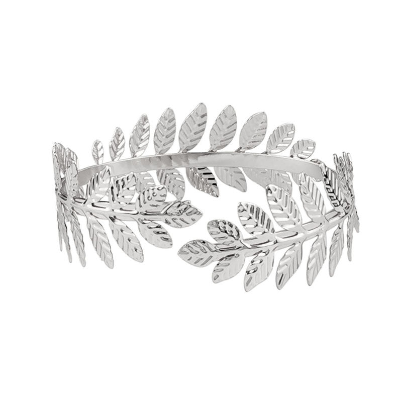 Wholesale  personality temperament leaf head hoop leaf bracelet tassel arm ring