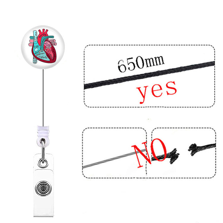 Wholesale Heart Spleen and Lung Brain Badge Reels