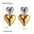 Wholesale  gold and silver color matching two-color love stainless steel earrings jewelry