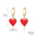 Wholesale Beaded Heart-shaped Rose Love Couple Valentine's Day Necklace
