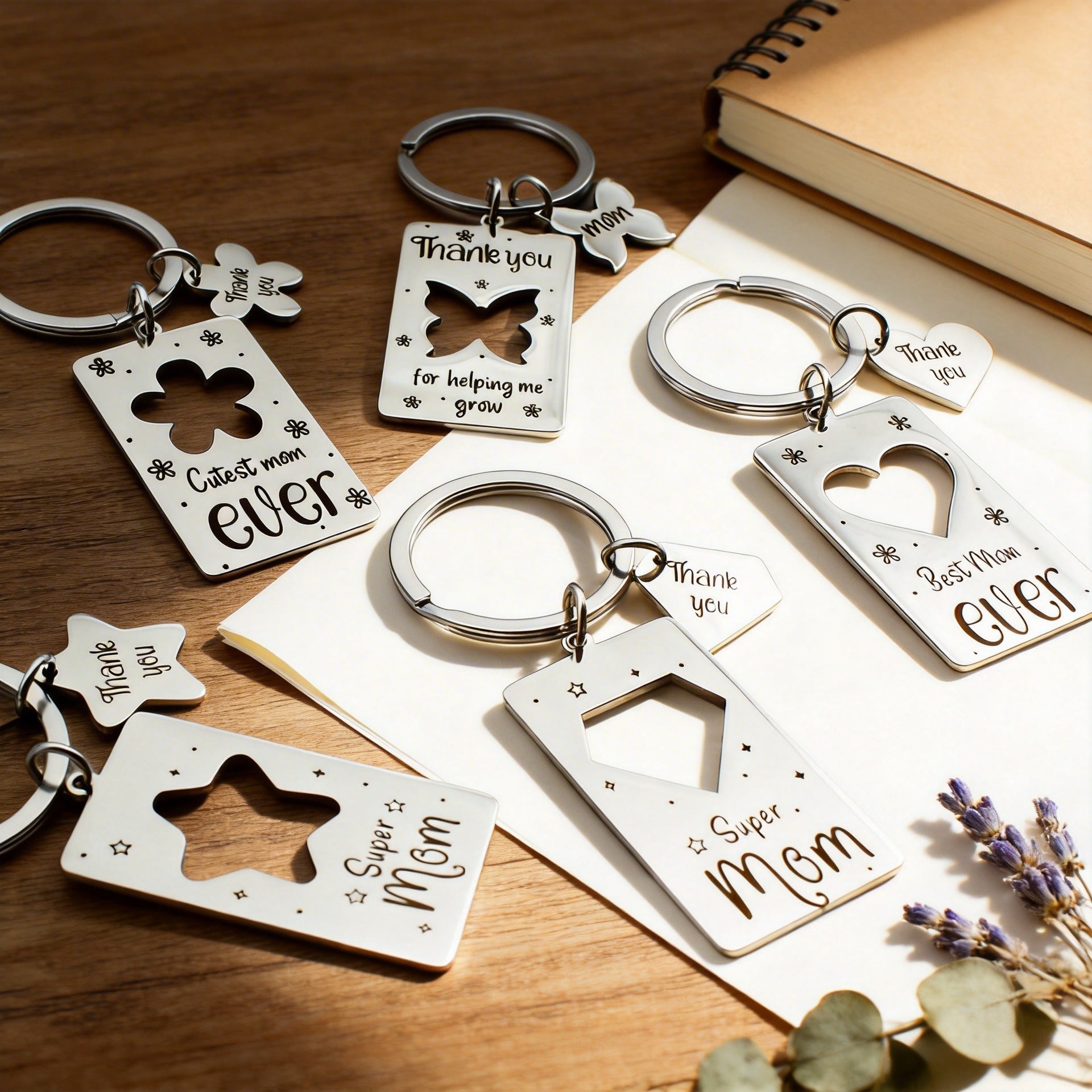 Wholesale Mother' s Day Stainless Steel Keychain