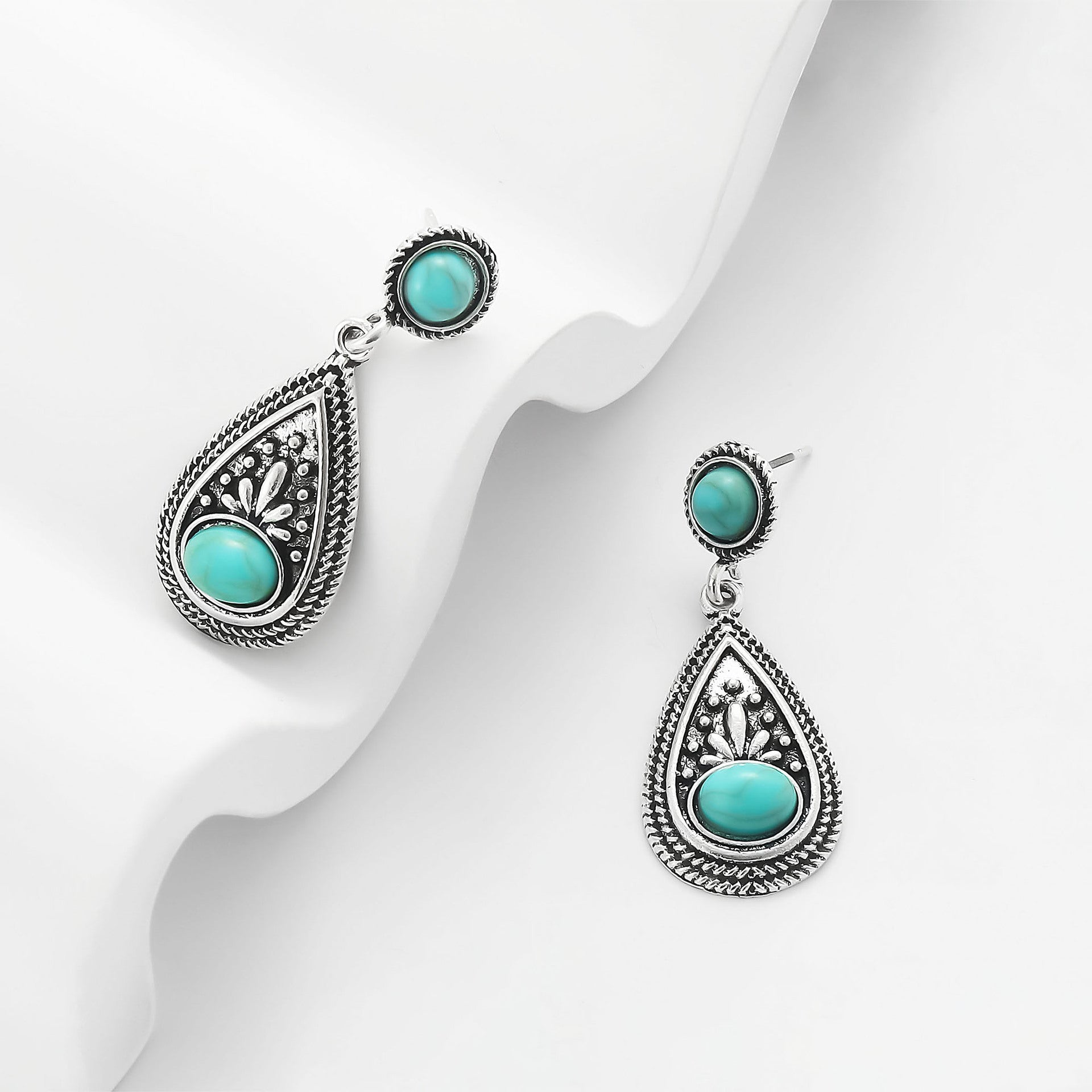 Wholesale Vintage Bohemian Turquoise Earrings