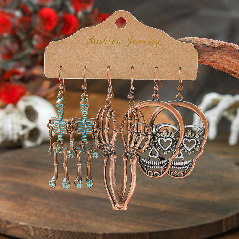 Wholesale Halloween  Suit Combination Couple Earrings Jewelry