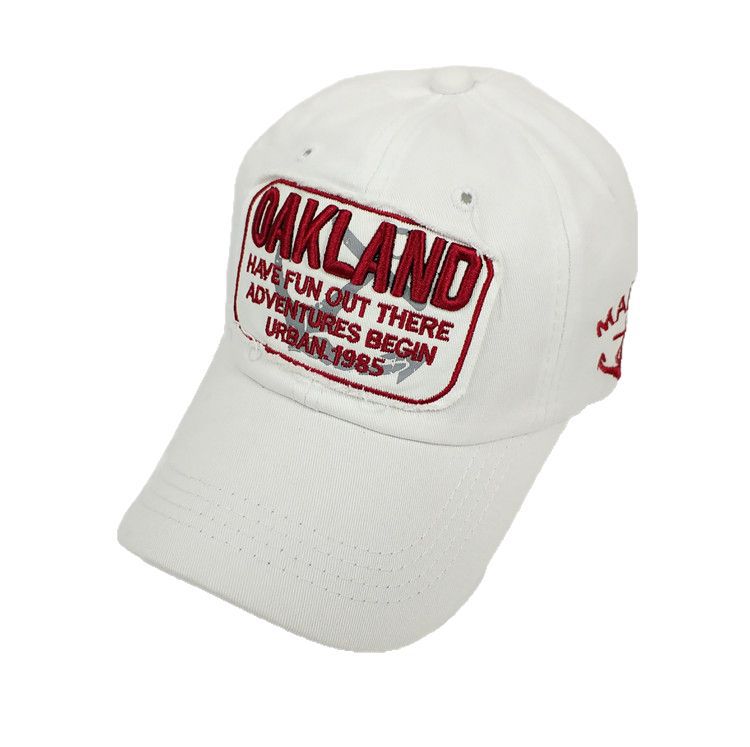 Wholesale  Letter Baseball Cap Denim Fashionable distressed worn-out hat