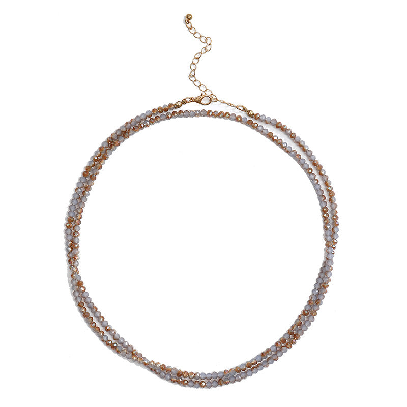 Wholesale Glass Beads Beaded Long Necklace Sweater Chain ACC-NE-Yuchen004