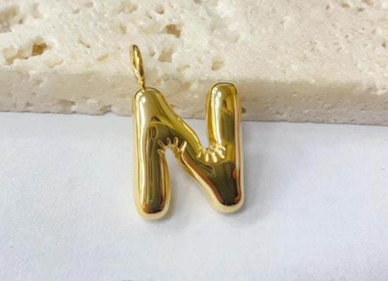 Wholesale Stainless steel bubble letter pendant
