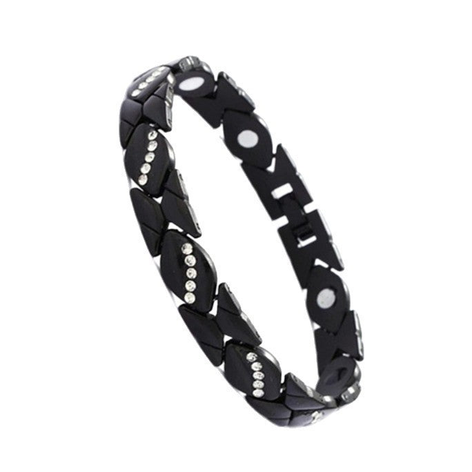 Wholesale Trendy Detachable Magnetic Leaf Bracelet Zinc Alloy Electroplated Jewelry Accessory for Everyday Wear Gift
