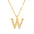 Wholesale  titanium steel diamond letter necklace English clavicle chain