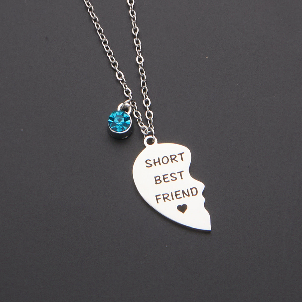 Wholesale 2 Pieces Stainless Steel Puzzle Necklace