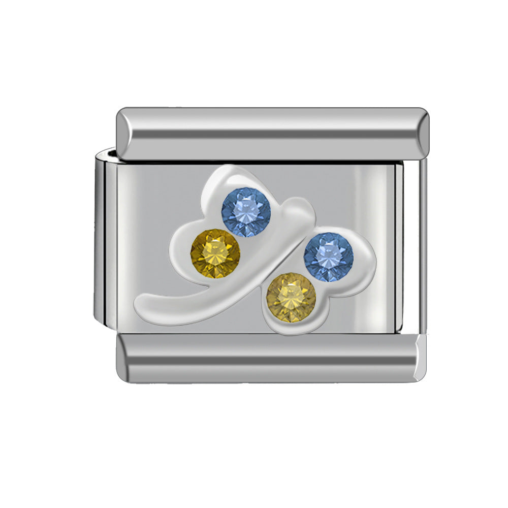 Wholesale Italian Charm Bracelet 9mm DIY Splicing Cute Creative Stainless Steel Composable Bracelet