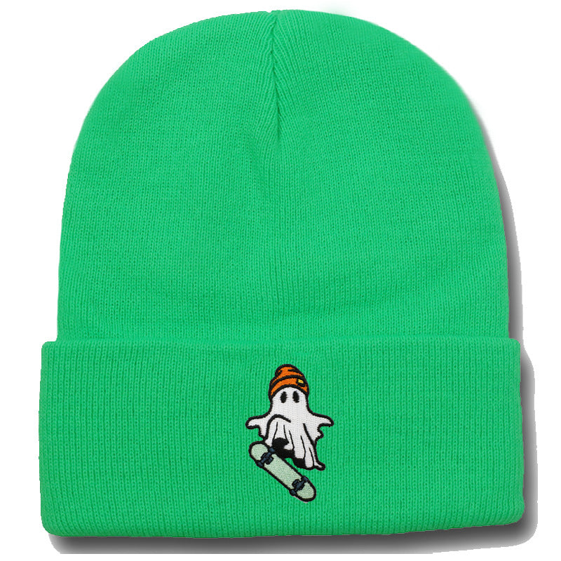Wholesale Skateboarding Devil Embroidered Knitted Hat